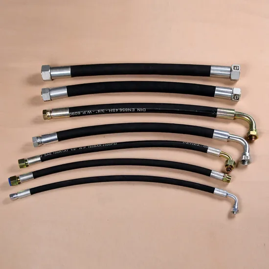 Hydraulic Hose Assembly High Pressure Rubber Hose with Fittings Assembly 