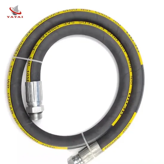 Hot Selling Factory Abrasion Resistant 12bar Rubber Hydraulic Industrial Flexible Sand Blast Hose Assembly 