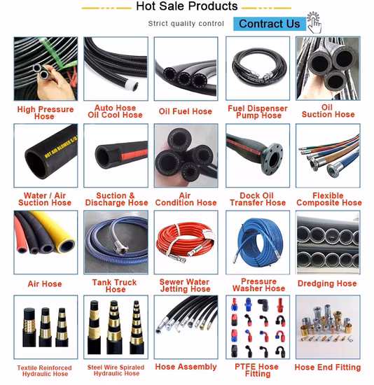 More Years DIN 4sh Manufacture Experience Industrial High Pressure Hydraulic Rubber Hose Hose Assembly Possible