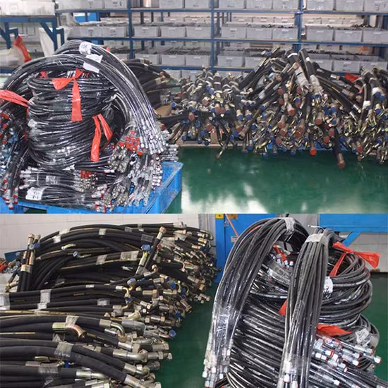 High Pressure Hydraulic Rubber Hose Assembly for Heavy Equipment