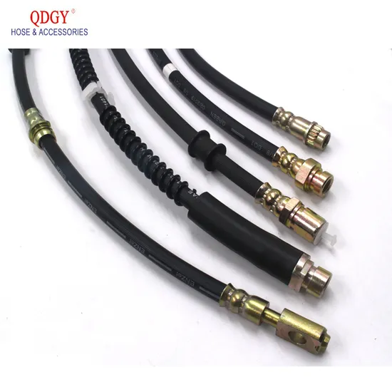 Auto OEM Model Parts Factory Direct 1/8hl Hydraulic SAE J1401 DOT Front Rear Rubber Flexible Brake Hose Tube Fitting Accessories Clip Line Assembly 