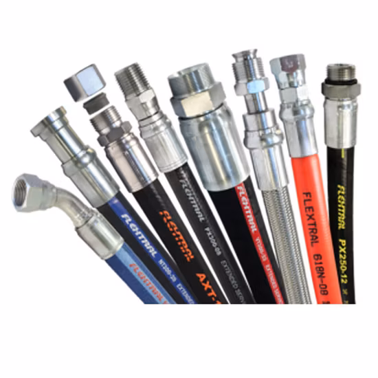 High Pressure Hydraulic R1r2 Rubber Hose Hydraulic Hose Assembly